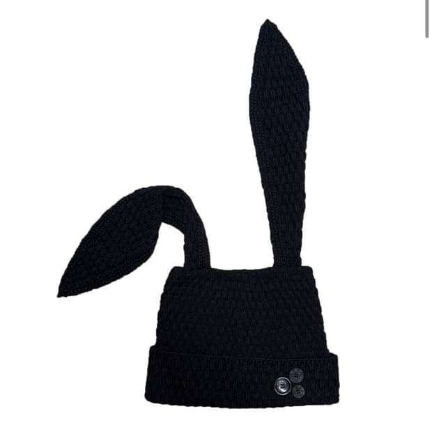 탄산 버튼 래빗 비니 🐰🐰