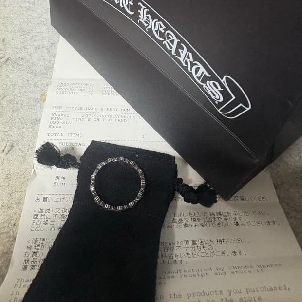 [us9]크롬하츠 타이니밴드링 새상품