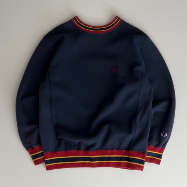 챔피온 리버스위브 블루택 스웻셔츠 L
