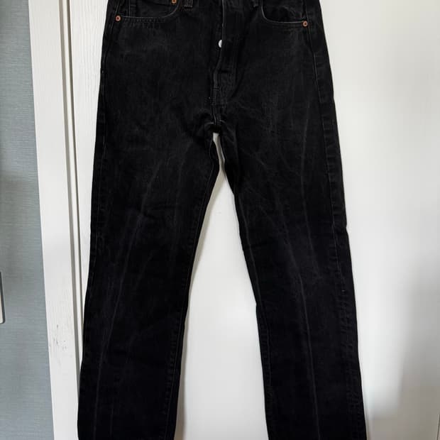 리바이스 00’s 흑청데님 501 34/32