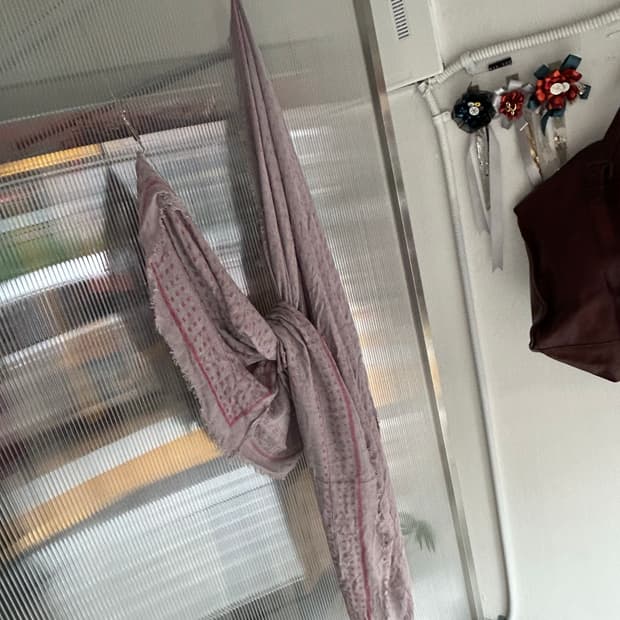 패턴 빅 스카프