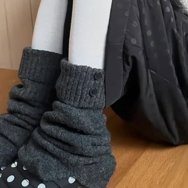 미세키서울 레그 워머 차콜 