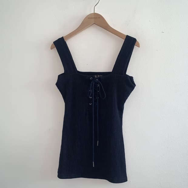 Sqaure neck corset sleeveless top
