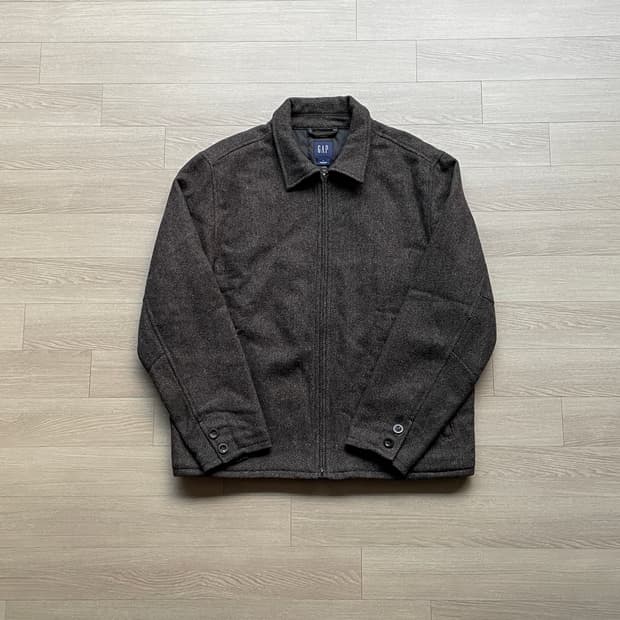 올드갭 울 헤링본 블루종 자켓