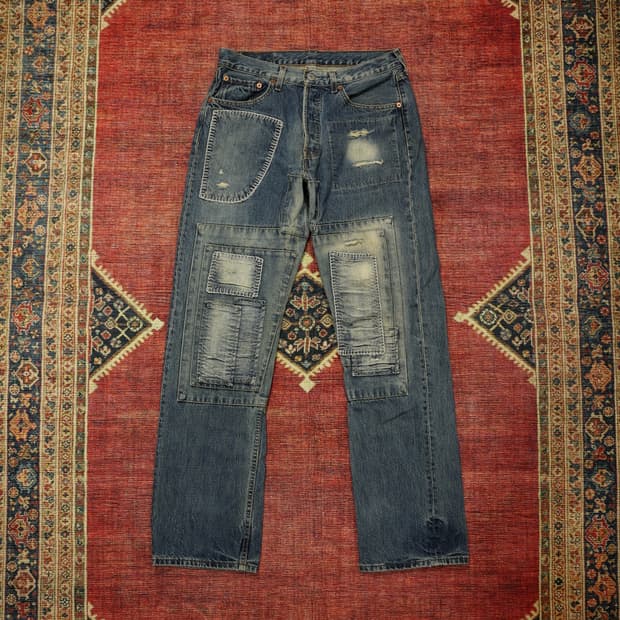 00s 빈티지 리바이스 501 커스텀 데님팬츠 판매