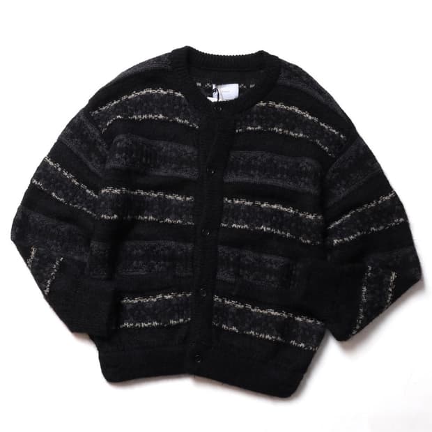슈타인 Stein Mohair Fair Isle Knit Cardigan
