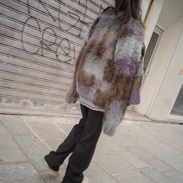 퍼버즈 모헤어 가디건