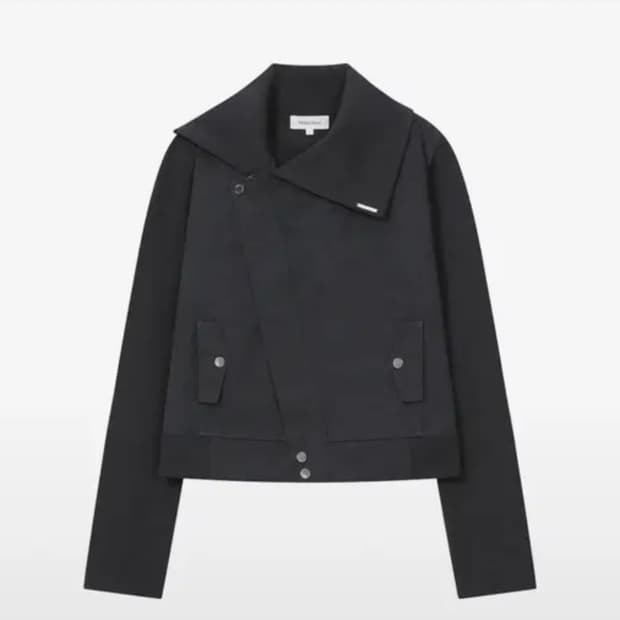 미세키서울 Slash ribbed jacket BLACK