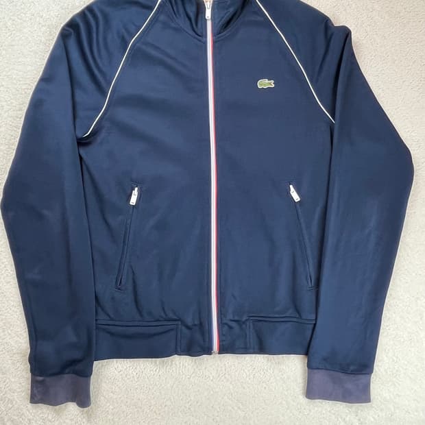 라코스테 지퍼라인 져지 트랙탑