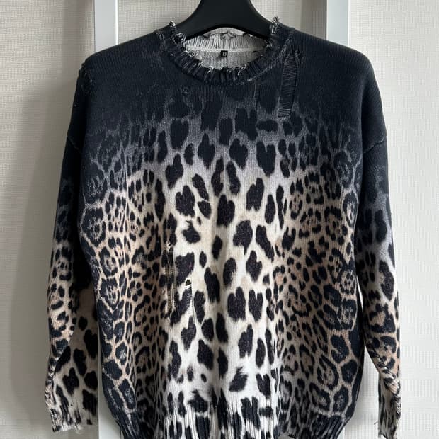 r13 레오파드 니트