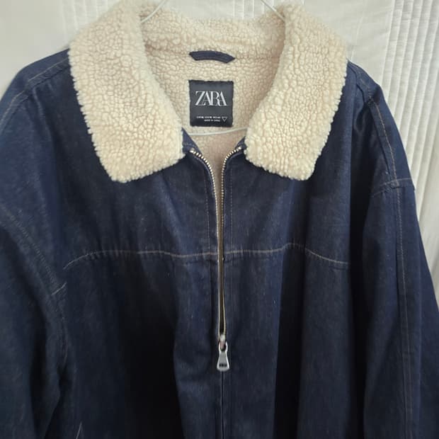 자라 양털청자켓
