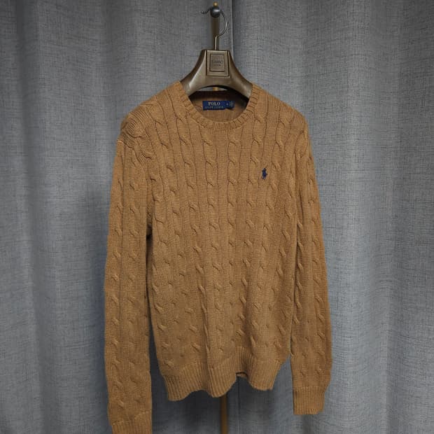 M ) 폴로 랄프로렌 남성 케이블 니트 베이지
