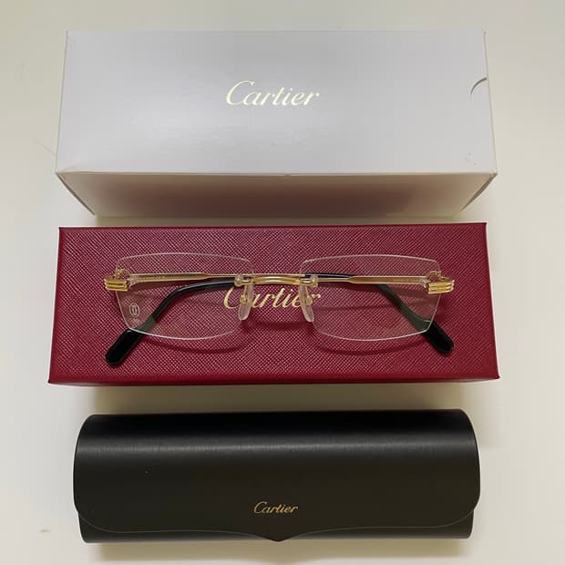 까르띠에 림리스 렉탱귤러 안경테 CT0578O 001 55