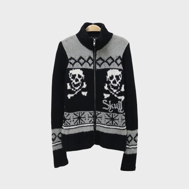 L.A. 고스로리 울 혼방 스컬 가디건 62254