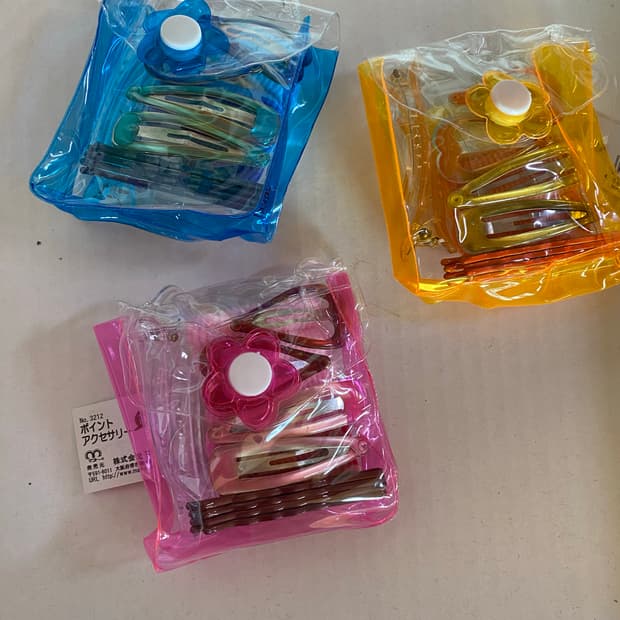 일본 수입 헤어핀 3컬러 세트