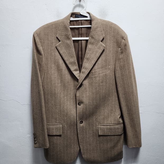 폴로 이태리 버진울 스트라이프 블레이저