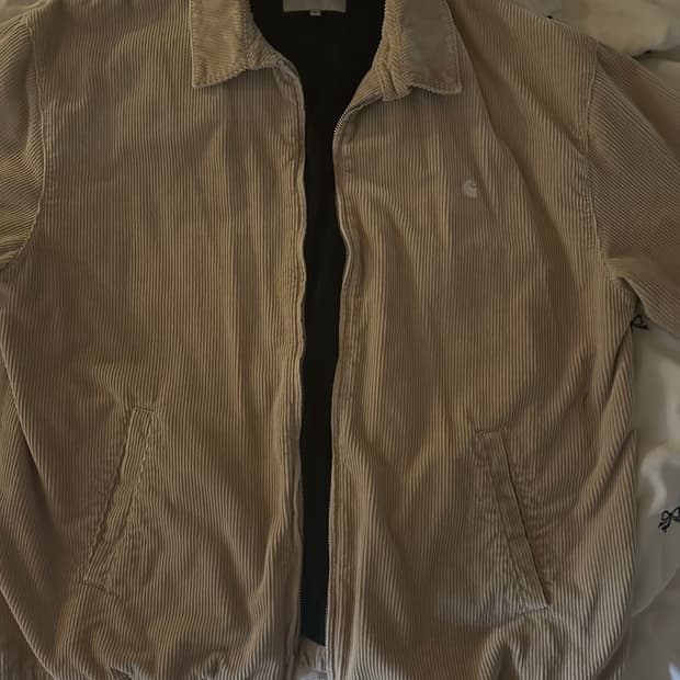 칼하트 wip 코듀로이 자켓 베이지