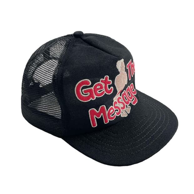 90s MADE IN USA 빈티지 트럭커캡 블랙
