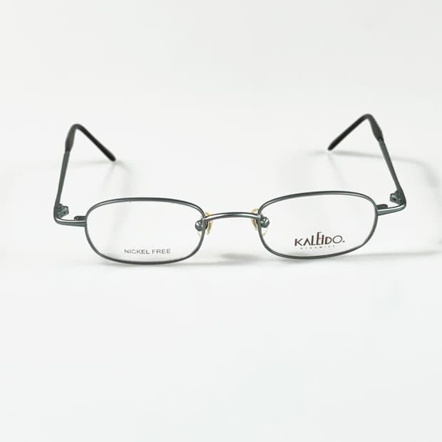 90s KALEIDO 슬림 오벌 메탈 프레임 빈티지 안경