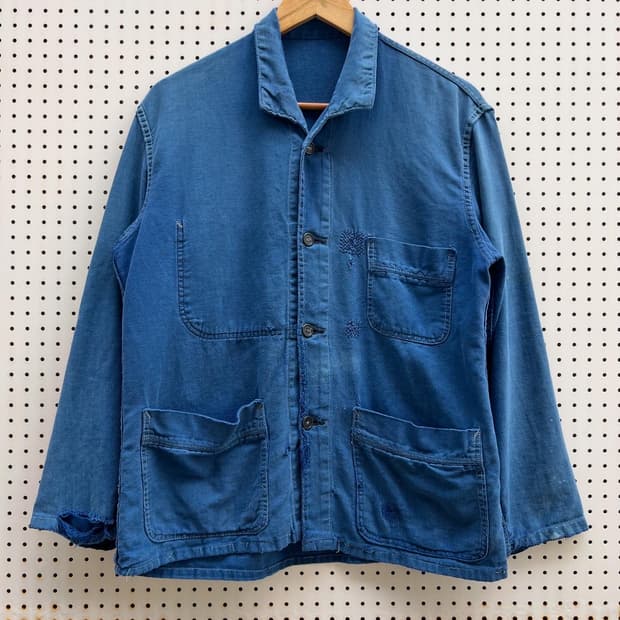 OLD VINTAGE HARD FADED REPAIR 프렌치워크자켓