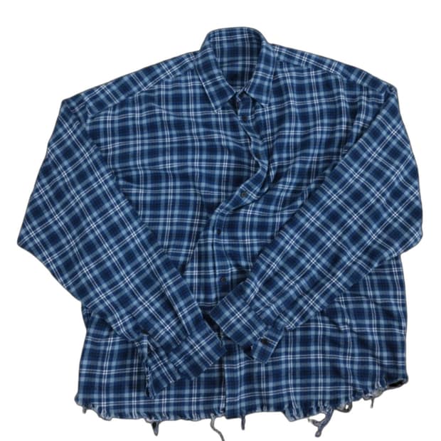 [1]논노드 플렉서블 스트링 체크 셔츠 클래식 블루