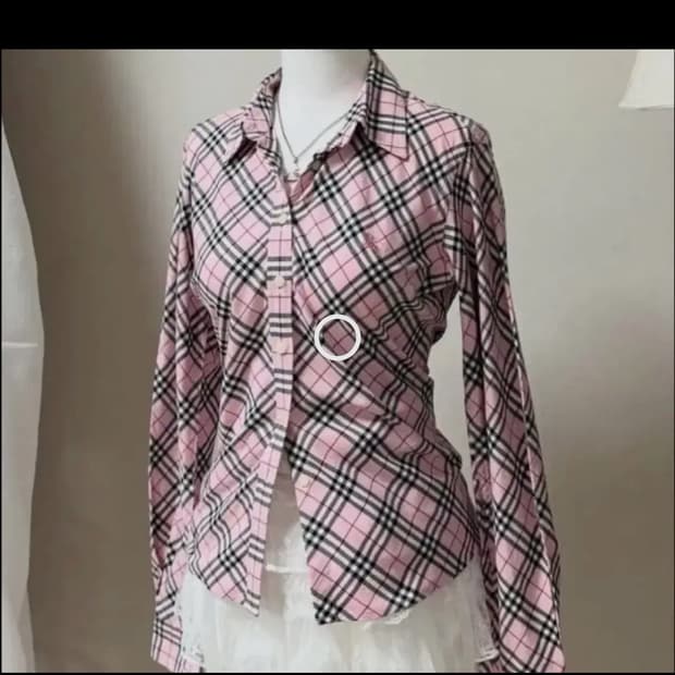버버리 핑크 셔츠