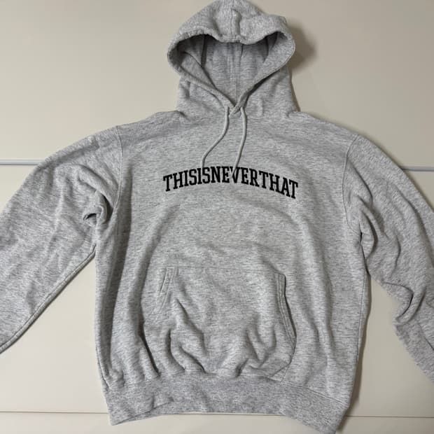 디스이즈네버댓 로고 후드티셔츠