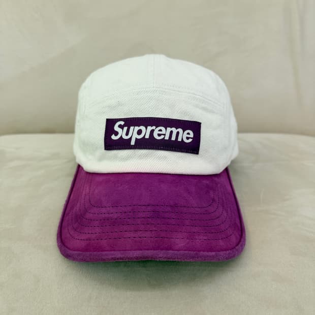 슈프림 스웨이드 바이저 캠프캡 내츄럴 - 23SS