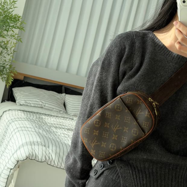 빈티지 루이비통 겐지 힙색