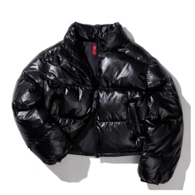 블랙) 비터셀즈패딩 비터샐즈패딩 크롭패딩 유광패딩 숏패딩 에이블리