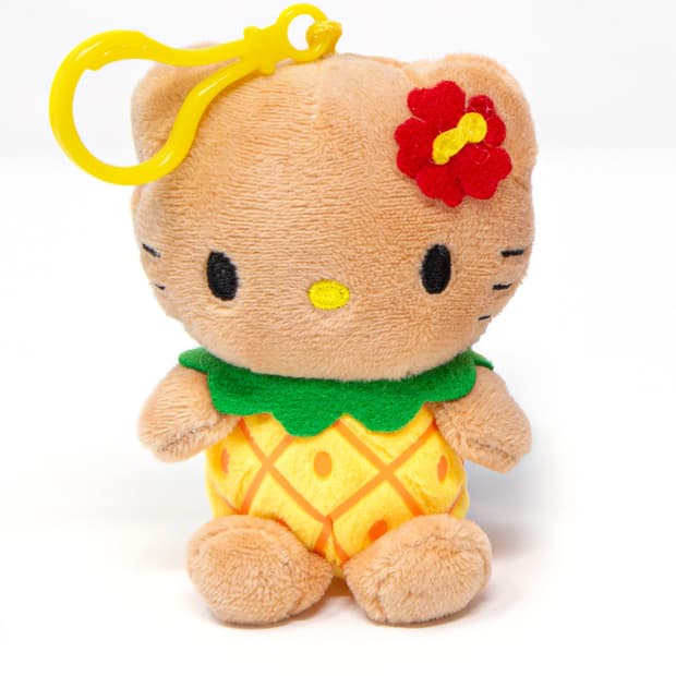 정품 하와이 태닝 헬로키티 키링 파인애플 산리오