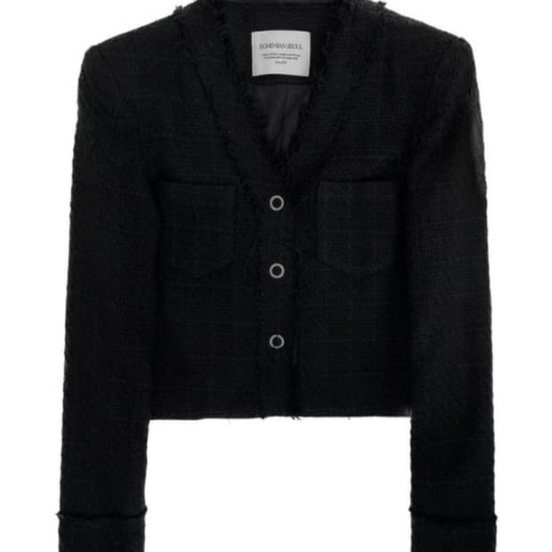 보헤미안서울 22FW 논카라 브이넥 트위드 자켓