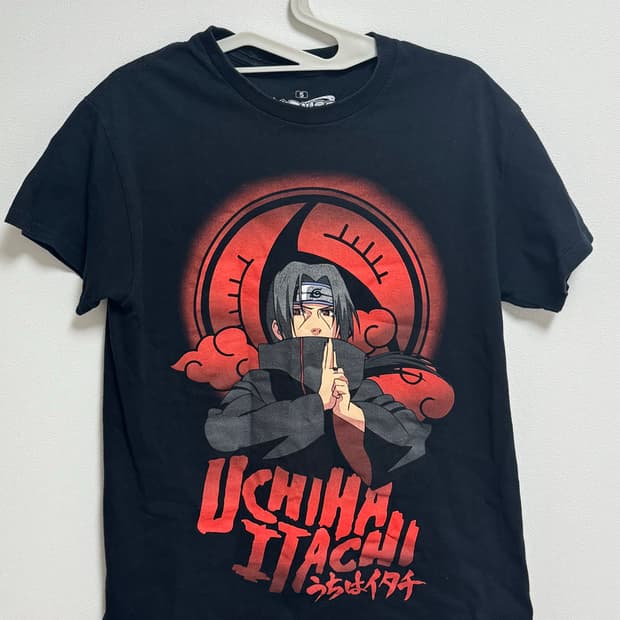나루토 우치하 이타치 반팔 티셔츠
