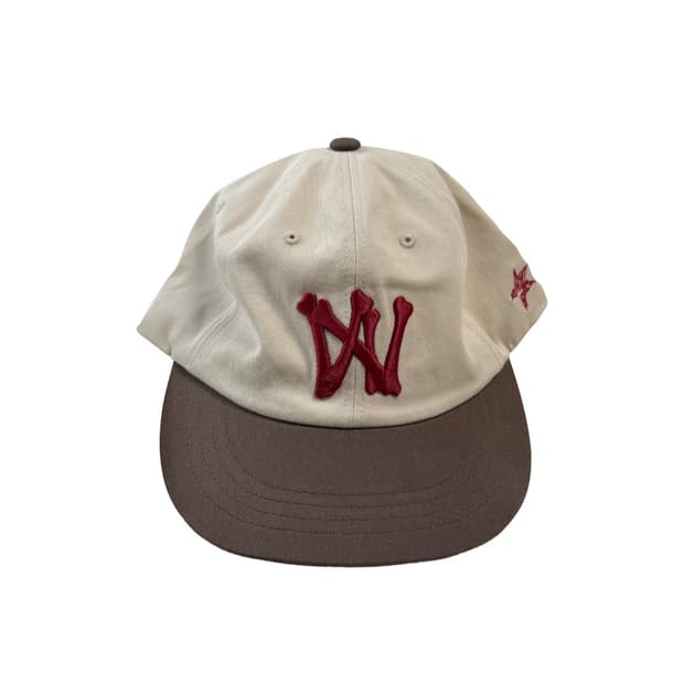 [OS] 6-Panel Bone A/N Cap - Beige/Brown
