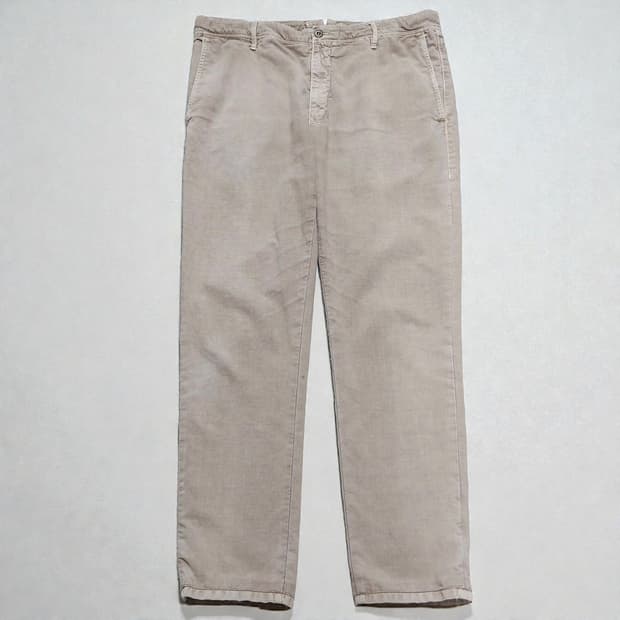 38)Incotex 인코텍스 가먼트다잉 톤다운베이지 치노 팬츠