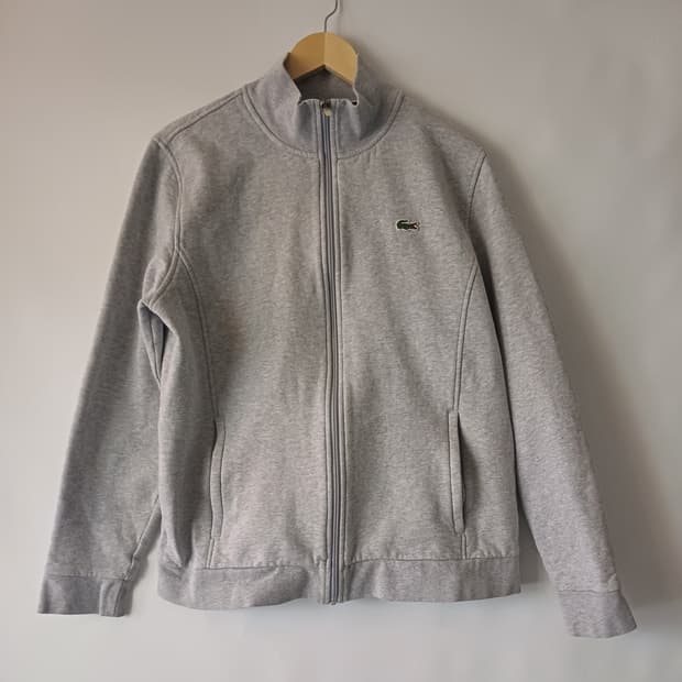 라코스테스포츠(LacosteSport) 라이트그레이 기모 집업[L]