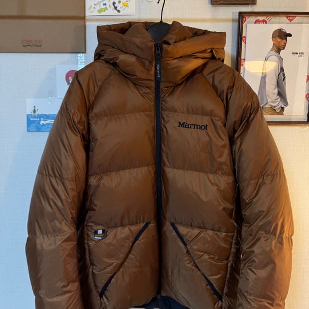 [L]마모트 나일론 구스다운 패딩 자켓 브라운