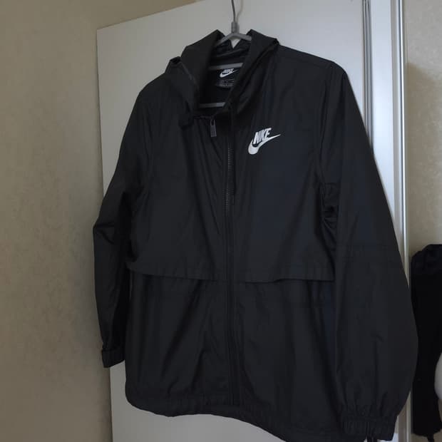 나이키 블랙 바람막이 후드집업