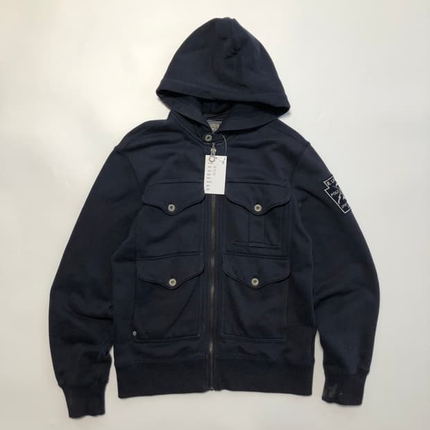 폴로 진스 멀티포켓 후드집업 