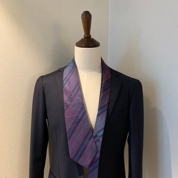 샤넬(CHANEL) 스트라이프 모노그램 명품넥타이 최상급 A