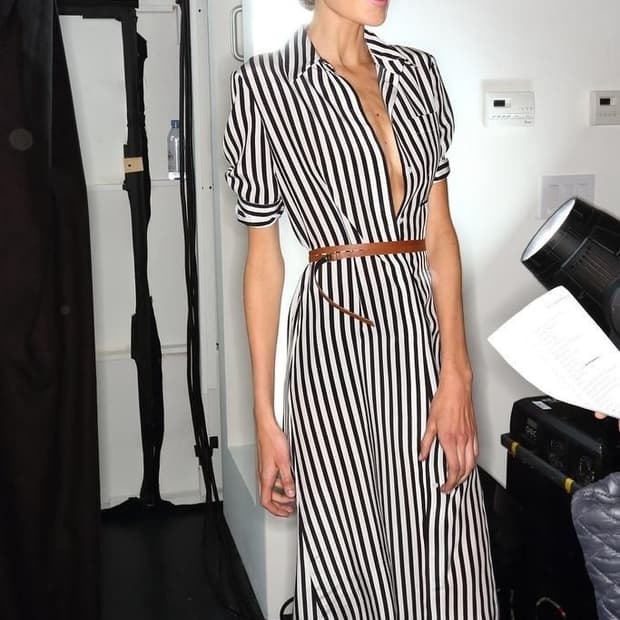 CELINE 스트라이프 원피스