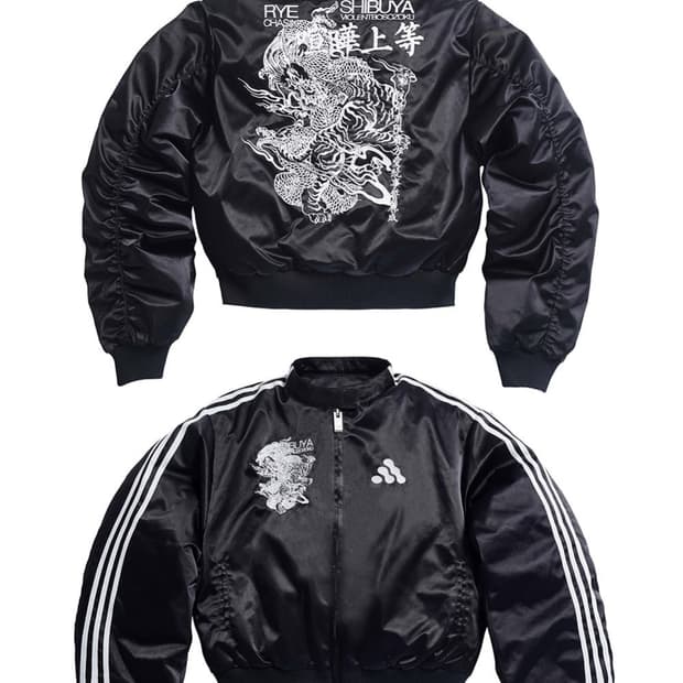 Satin Embroidered Yokosuka Bomber Jacket