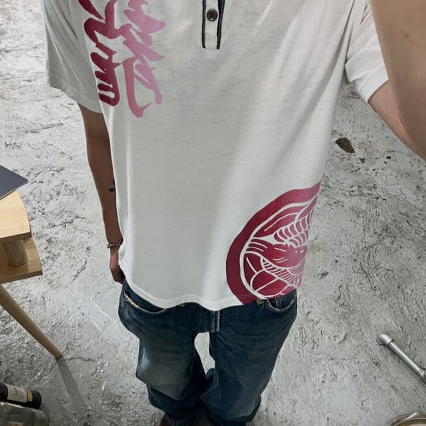 Sengoku Busyou henley neck tee