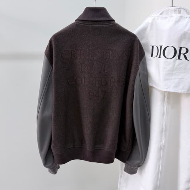 [S+급/52] 디올 1947 레터링 스타디움 바시티 자켓 풀구성