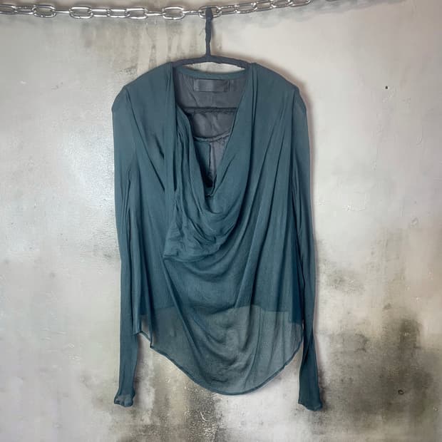 하이더 아커만 실크 드레이프 탑