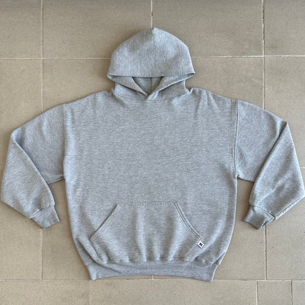 90s 빈티지 러셀 후드 그레이 XL