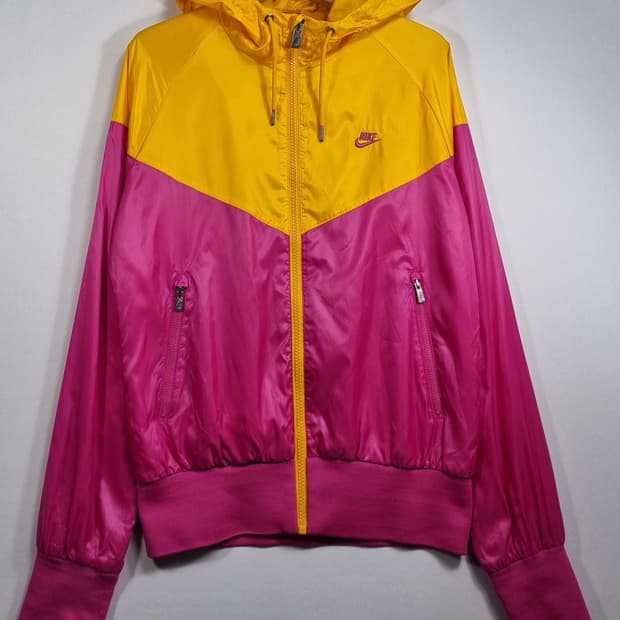 M (66) 나이키 핑크+옐로우 바람막이 윈드러너