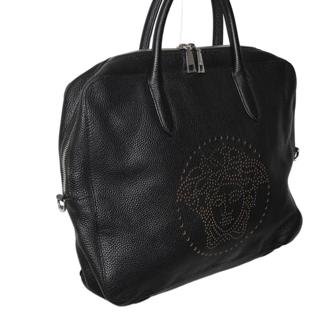 12F/W VERSACE 베르사체 메두사 레더 토트백