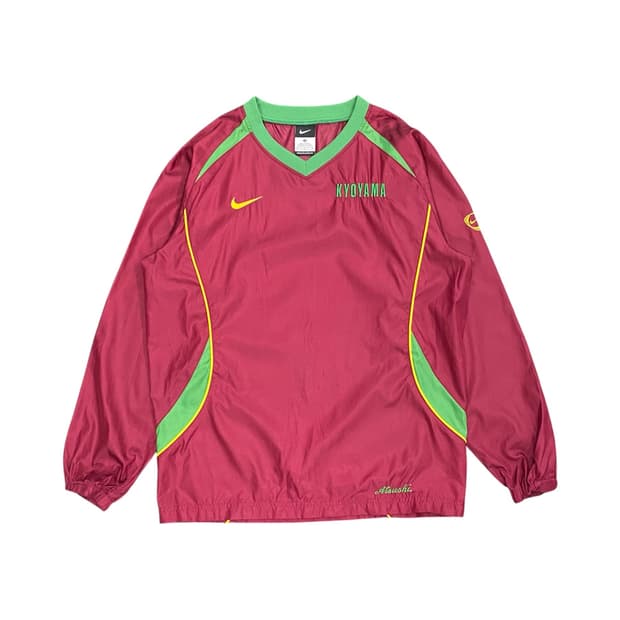 Nike 그린 배색 디테일 웜업 맨투맨