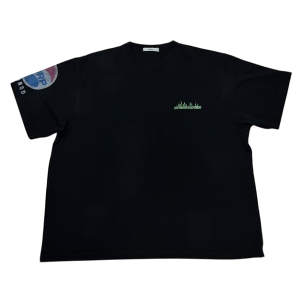 NONNOD 논노드 소프트 드링크 반팔티 워시드 블랙 2